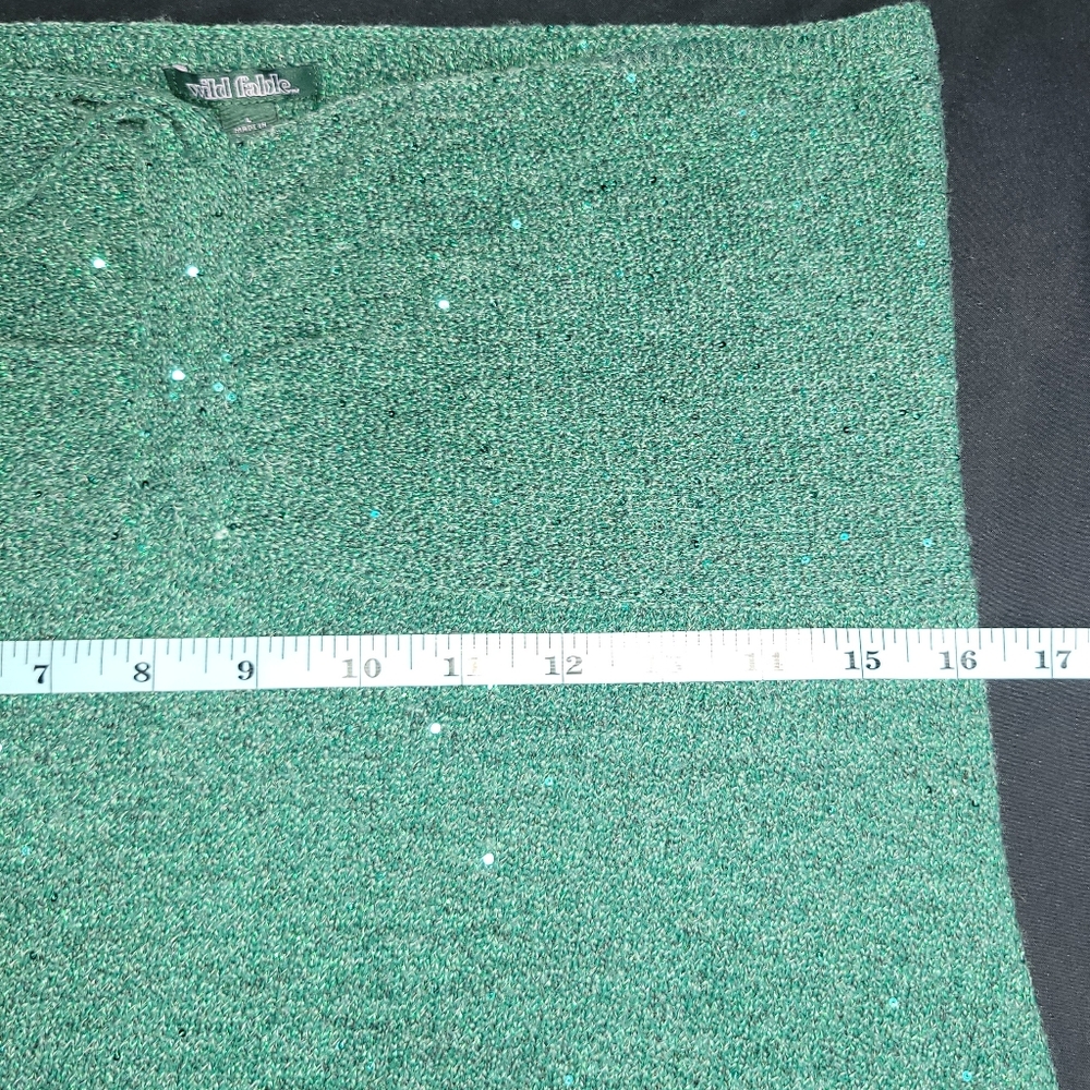 Wild Fable Green Ribbed Bodycon Dress Cocktail - Picture 7 of 10